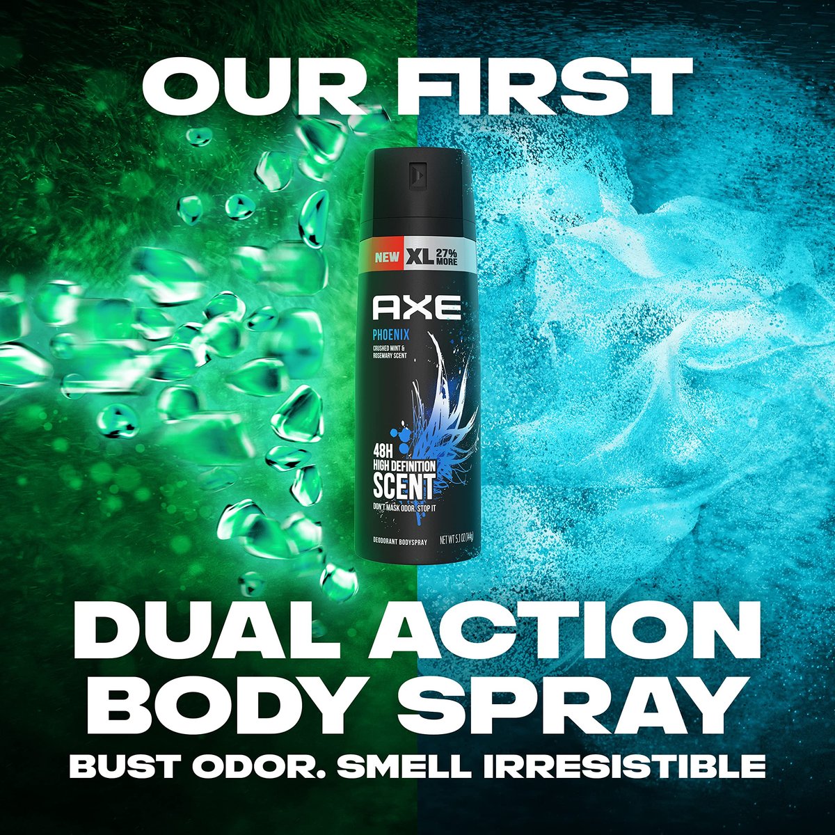 AXE Phoenix Body Spray Deodorant for Men, 4 oz (Pack of 4) – Long-Lasting Odor Protection, Aluminum-Free Avelisse