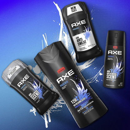 AXE Phoenix Body Spray Deodorant for Men, 4 oz (Pack of 4) – Long-Lasting Odor Protection, Aluminum-Free Avelisse