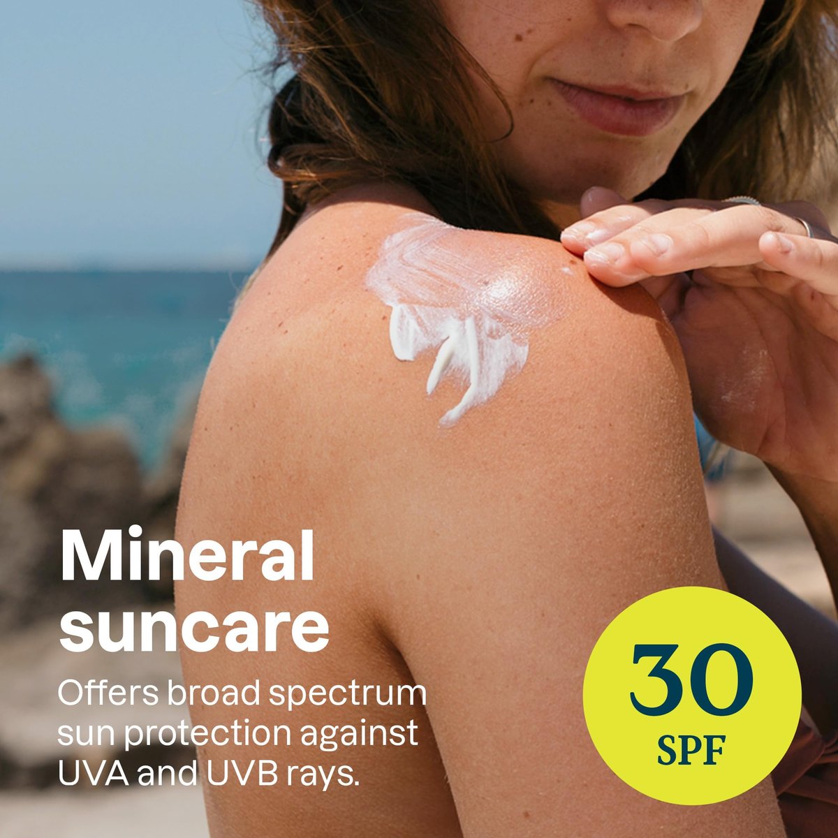 ATTITUDE Mineral Sunscreen for Sensitive Skin, SPF 30, Unscented, EWG Verified, 5.2 oz Avelisse