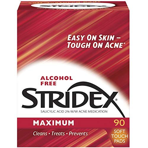 Stridex Daily Care Acne Pads with Salicylic Acid, Maximum Strength, 90 Count (Pack of 2) Avelisse