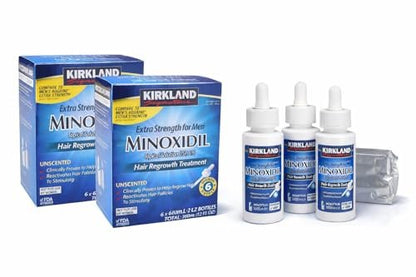 Kirkland Minoxidil 5% Extra Strength Men Hair Regrowth Treatment - 12 Month Supply Avelisse