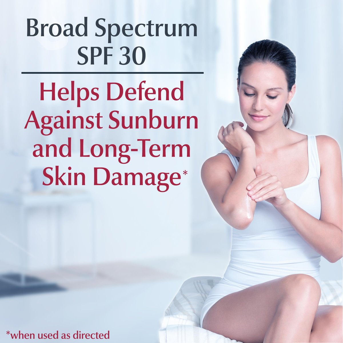 Eucerin Daily Hydration Broad Spectrum SPF 30 Sunscreen Body Cream for Dry Skin, 8 Oz Avelisse