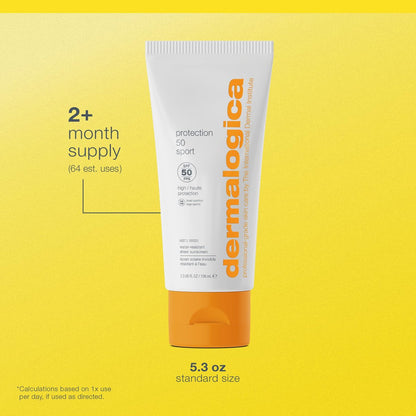 Dermalogica Protection 50 Sport Sunscreen SPF50 - Broad Spectrum Sunscreen Lotion for Face and Body, 5.3 Fl Oz Avelisse