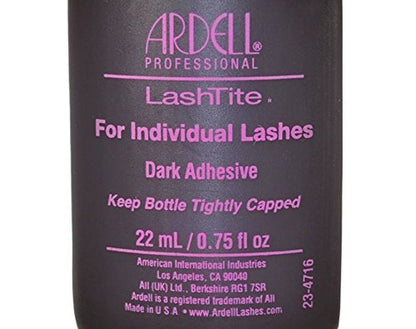 Ardell LashTite Dark Lash Adhesive – Long-Lasting, Waterproof, 0.75 fl oz (3 Pack) for Individual & Cluster Lashes Avelisse