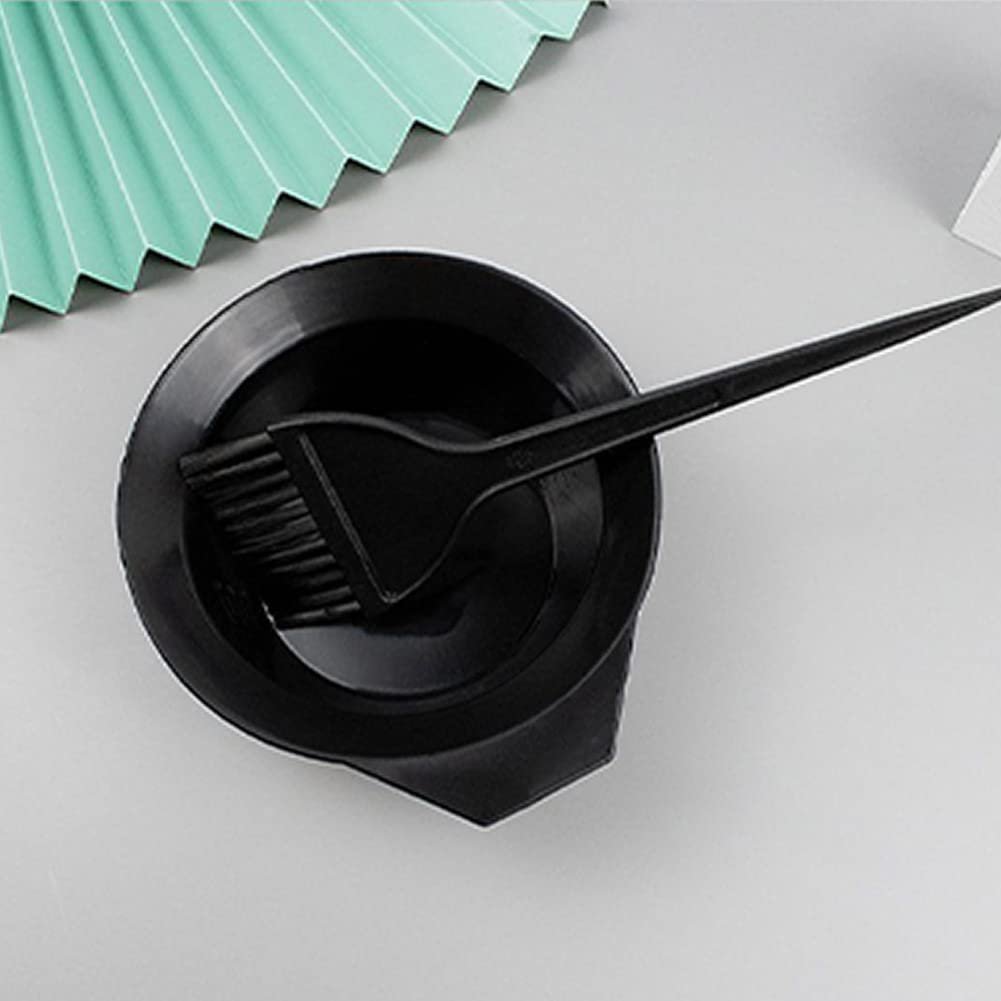 1st Choice Black Plastic Hair Color Mixing Bowl with Handle, Pouring Lip, and Dye Brush with Hook - görsel 11