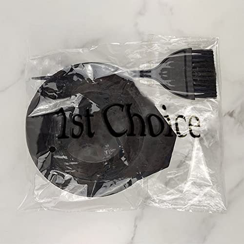 1st Choice Black Plastic Hair Color Mixing Bowl with Handle, Pouring Lip, and Dye Brush with Hook - görsel 14