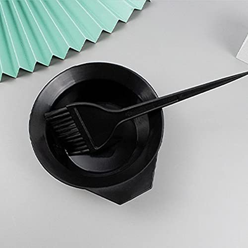 1st Choice Black Plastic Hair Color Mixing Bowl with Handle, Pouring Lip, and Dye Brush with Hook - görsel 12