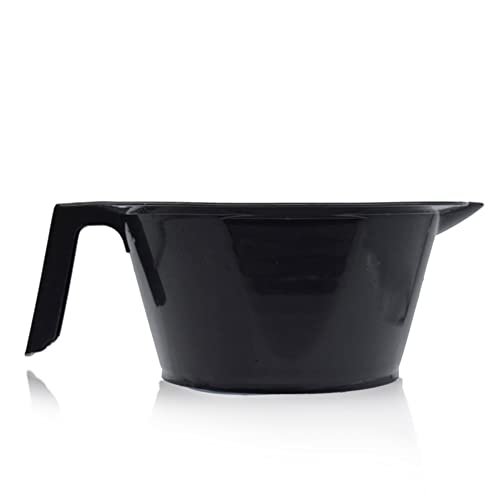 1st Choice Black Plastic Hair Color Mixing Bowl with Handle, Pouring Lip, and Dye Brush with Hook - görsel 10