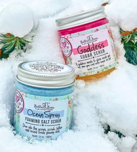 Bella & Bear Goddess Sugar Scrub – Travel Size – Vegan 3.4 oz Exfoliating Body Scrub - görsel 4