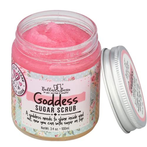 Bella & Bear Goddess Sugar Scrub – Travel Size – Vegan 3.4 oz Exfoliating Body Scrub - görsel 11