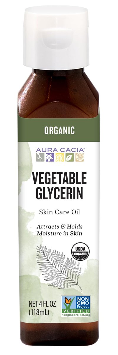 Aura Cacia Organic Vegetable Glycerin Skin Care Oil, 4 oz - görsel 1