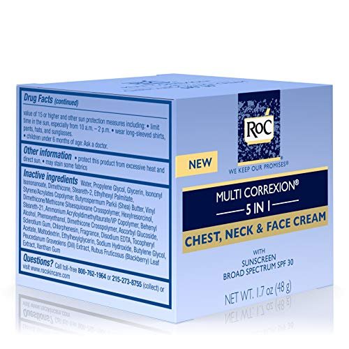 RoC Multi Correxion 5 in 1 Anti-Aging Chest, Neck and Face Cream with SPF 30, Moisturizing Cream Made with Vitamin E, 1.7 oz - görsel 10