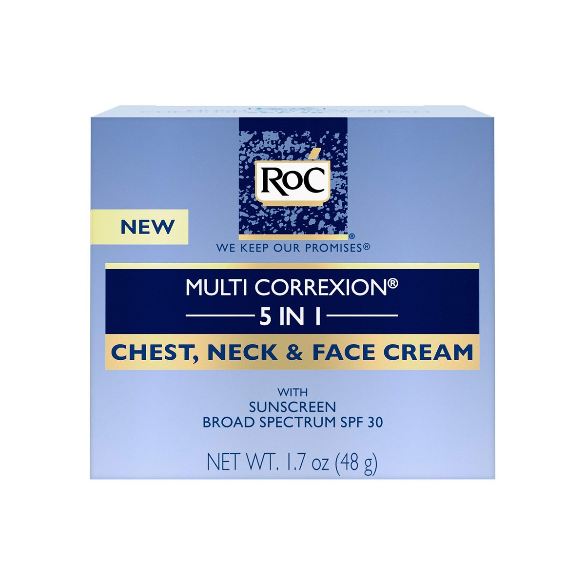 RoC Multi Correxion 5 in 1 Anti-Aging Chest, Neck and Face Cream with SPF 30, Moisturizing Cream Made with Vitamin E, 1.7 oz - görsel 5