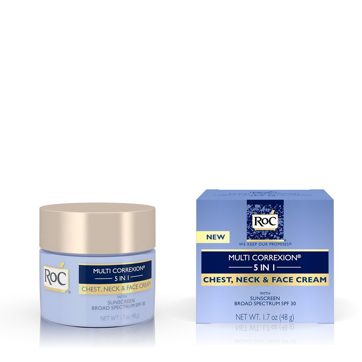 RoC Multi Correxion 5 in 1 Anti-Aging Chest, Neck and Face Cream with SPF 30, Moisturizing Cream Made with Vitamin E, 1.7 oz - görsel 3