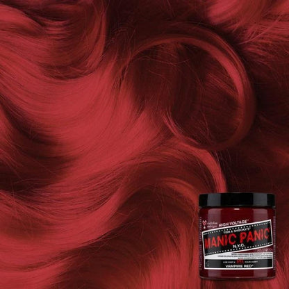 MANIC PANIC Classic Vampire Red Semi Permanent Hair Color - Deep Blood Red Hair Dye, 4 oz (Pack of 2) - Vegan & Cruelty-Free Avelisse