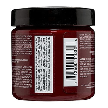 MANIC PANIC Classic Vampire Red Semi Permanent Hair Color - Deep Blood Red Hair Dye, 4 oz (Pack of 2) - Vegan & Cruelty-Free Avelisse
