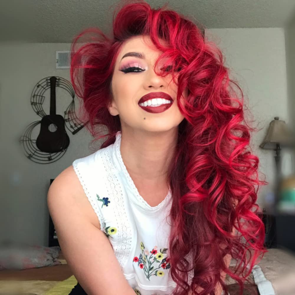 MANIC PANIC Classic Vampire Red Semi Permanent Hair Color - Deep Blood Red Hair Dye, 4 oz (Pack of 2) - Vegan & Cruelty-Free Avelisse