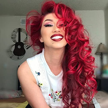 MANIC PANIC Classic Vampire Red Semi Permanent Hair Color - Deep Blood Red Hair Dye, 4 oz (Pack of 2) - Vegan & Cruelty-Free Avelisse