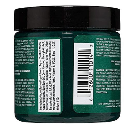 MANIC PANIC Classic Green Envy Semi Permanent Hair Color - 4oz (2-Pack) - Emerald Green Vegan & Cruelty-Free Hair Dye Avelisse