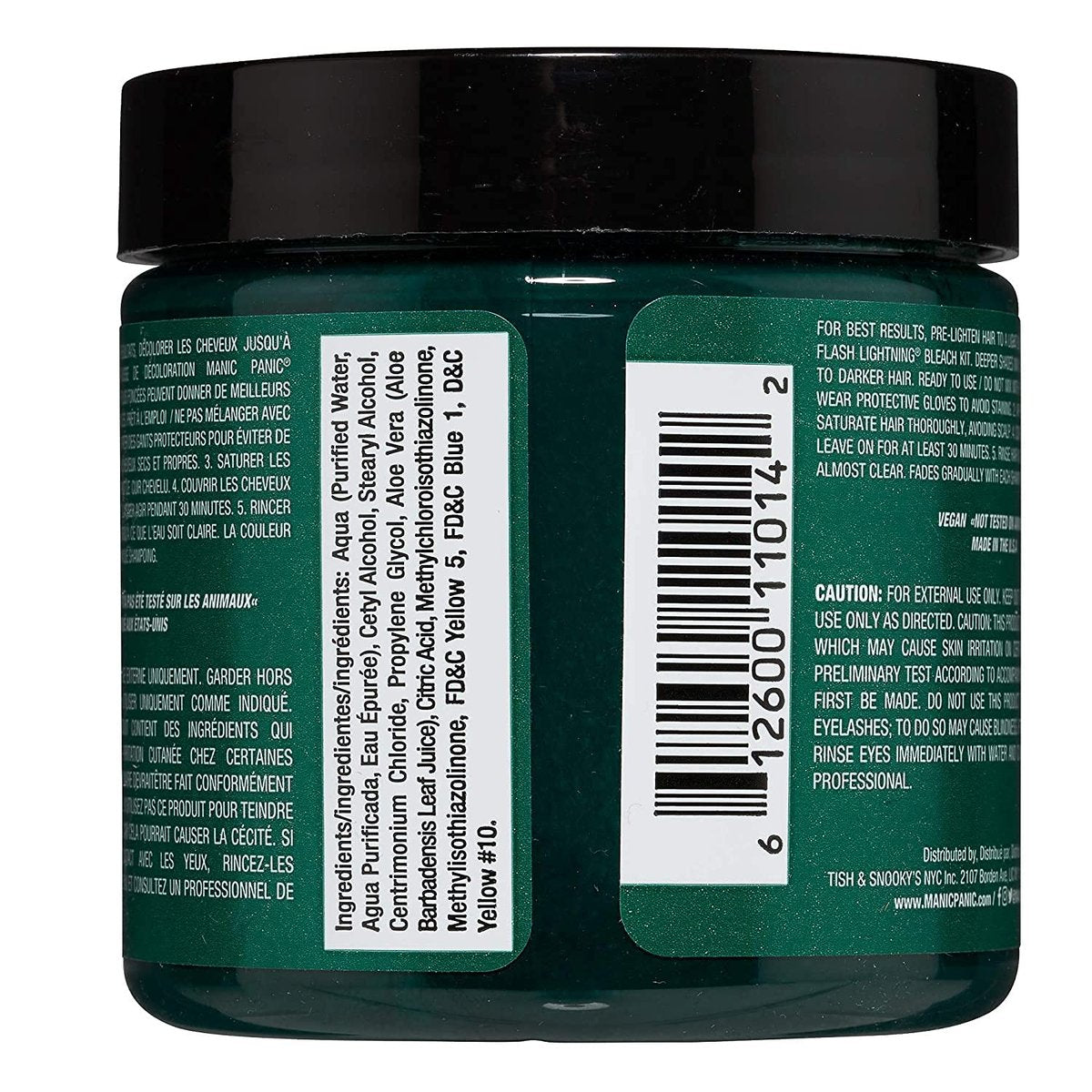 MANIC PANIC Classic Green Envy Semi Permanent Hair Color - 4oz (2-Pack) - Emerald Green Vegan & Cruelty-Free Hair Dye Avelisse