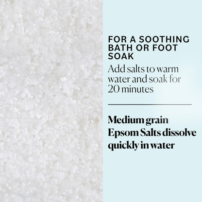 Sky Organics Epsom Salt Bath Soak - 5 lbs, 100% Pure Magnesium Sulfate USP, Unscented Medium Grain - Vegan & Cruelty-Free Avelisse