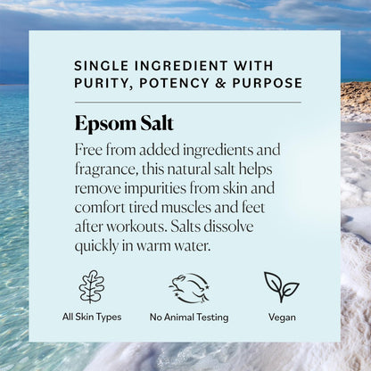 Sky Organics Epsom Salt Bath Soak - 5 lbs, 100% Pure Magnesium Sulfate USP, Unscented Medium Grain - Vegan & Cruelty-Free Avelisse