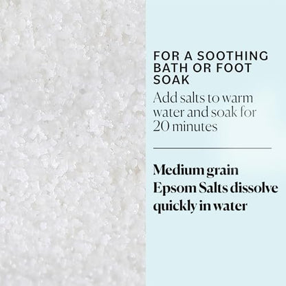 Sky Organics Epsom Salt Bath Soak - 5 lbs, 100% Pure Magnesium Sulfate USP, Unscented Medium Grain - Vegan & Cruelty-Free Avelisse