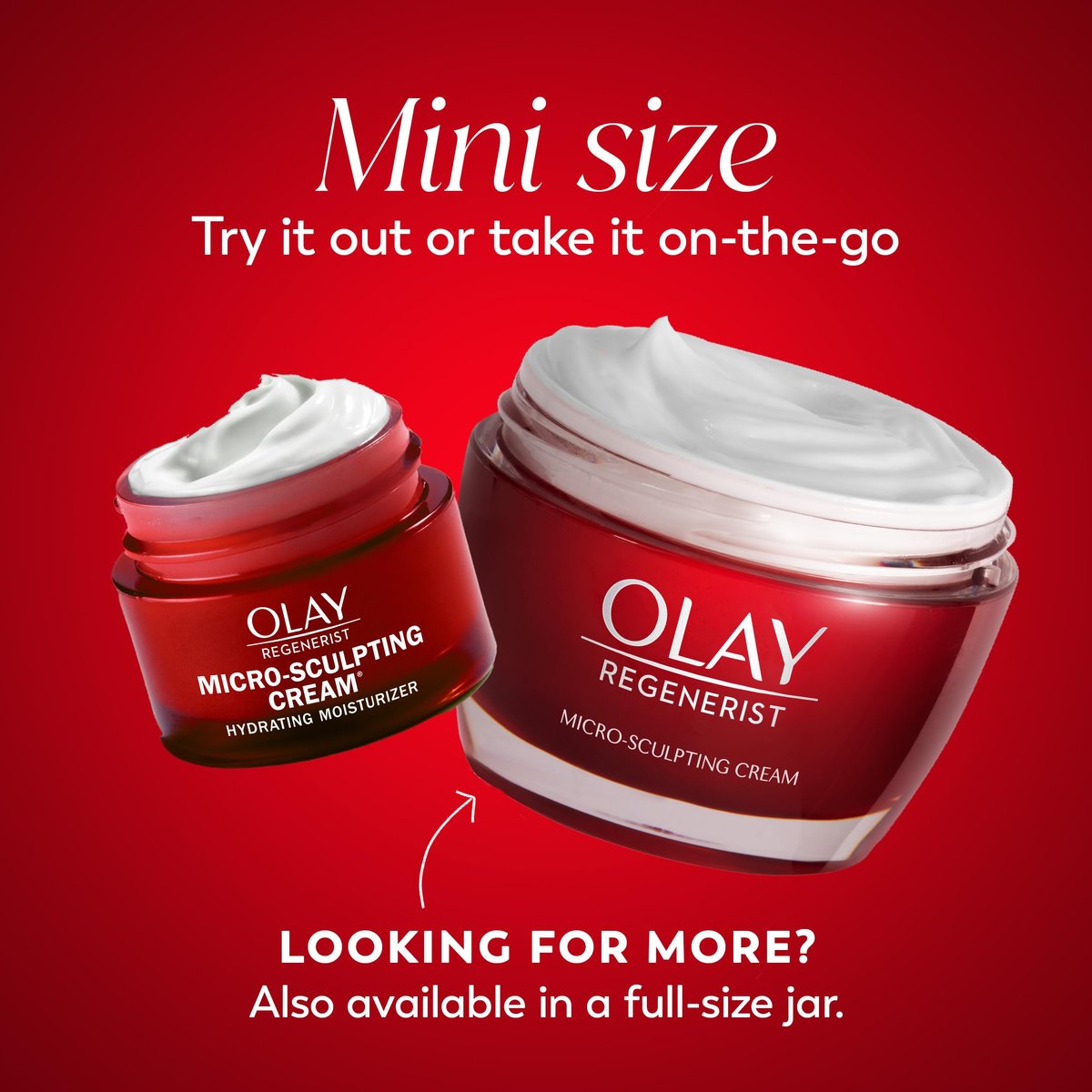 Olay Regenerist Micro-Sculpting Cream Face Moisturizer - Trial Size 0.5 oz - görsel 3