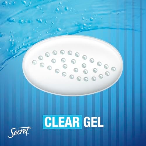 Secret Outlast Antiperspirant Deodorant for Women, Unscented Clear Gel, 2.6 oz (Pack of 6) - Sweat & Odor Protection with PH Balancing Minerals Avelisse