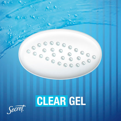 Secret Outlast Antiperspirant Deodorant for Women, Unscented Clear Gel, 2.6 oz (Pack of 6) - Sweat & Odor Protection with PH Balancing Minerals Avelisse