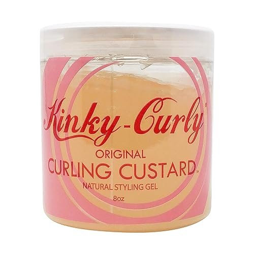 Kinky Curly Original Curling Custard Natural Styling Gel - 8 oz (Pack of 3) Avelisse