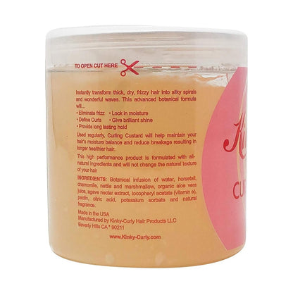 Kinky Curly Original Curling Custard Natural Styling Gel - 8 oz (Pack of 3) Avelisse