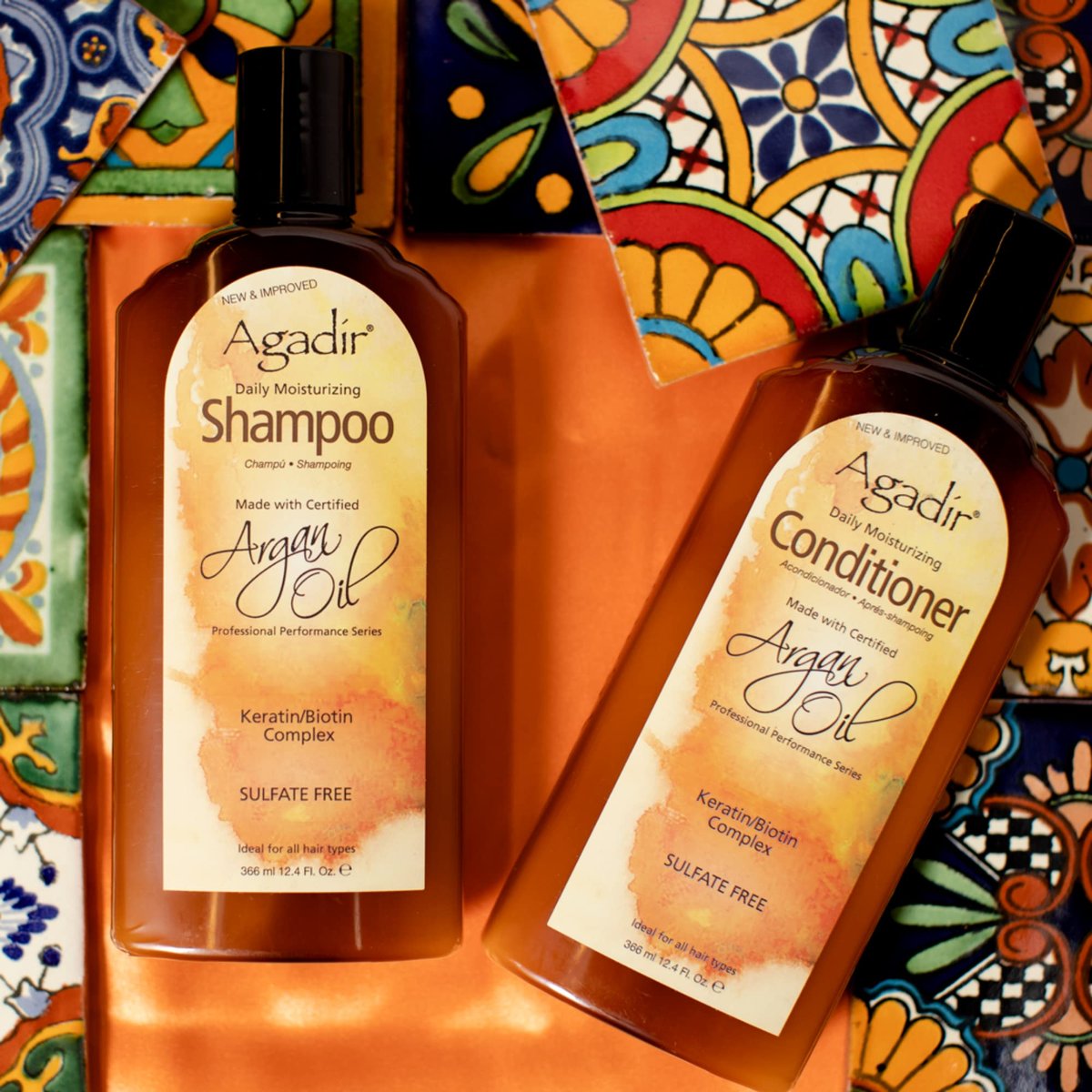AGADIR Daily Moisturizing Shampoo for All Hair Types - 12.4 oz - görsel 5