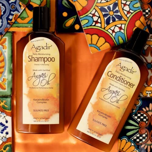 AGADIR Daily Moisturizing Shampoo for All Hair Types - 12.4 oz - görsel 6