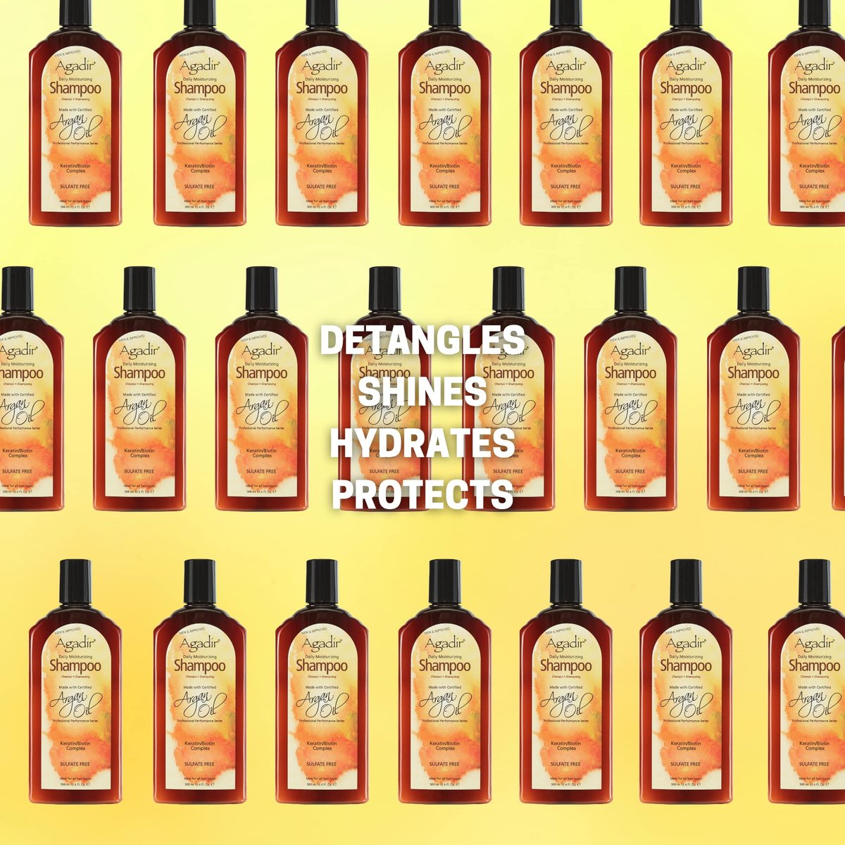 AGADIR Daily Moisturizing Shampoo for All Hair Types - 12.4 oz - görsel 9