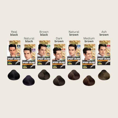 Bigen Men's Speedy Hair Colour 105 Medium Brown - Quick & Natural Gray Coverage