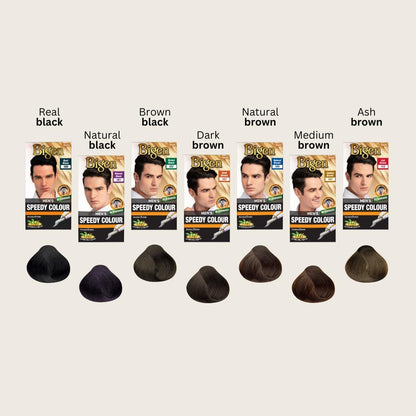 Bigen Men's Speedy Hair Colour 105 Medium Brown - Quick & Natural Gray Coverage