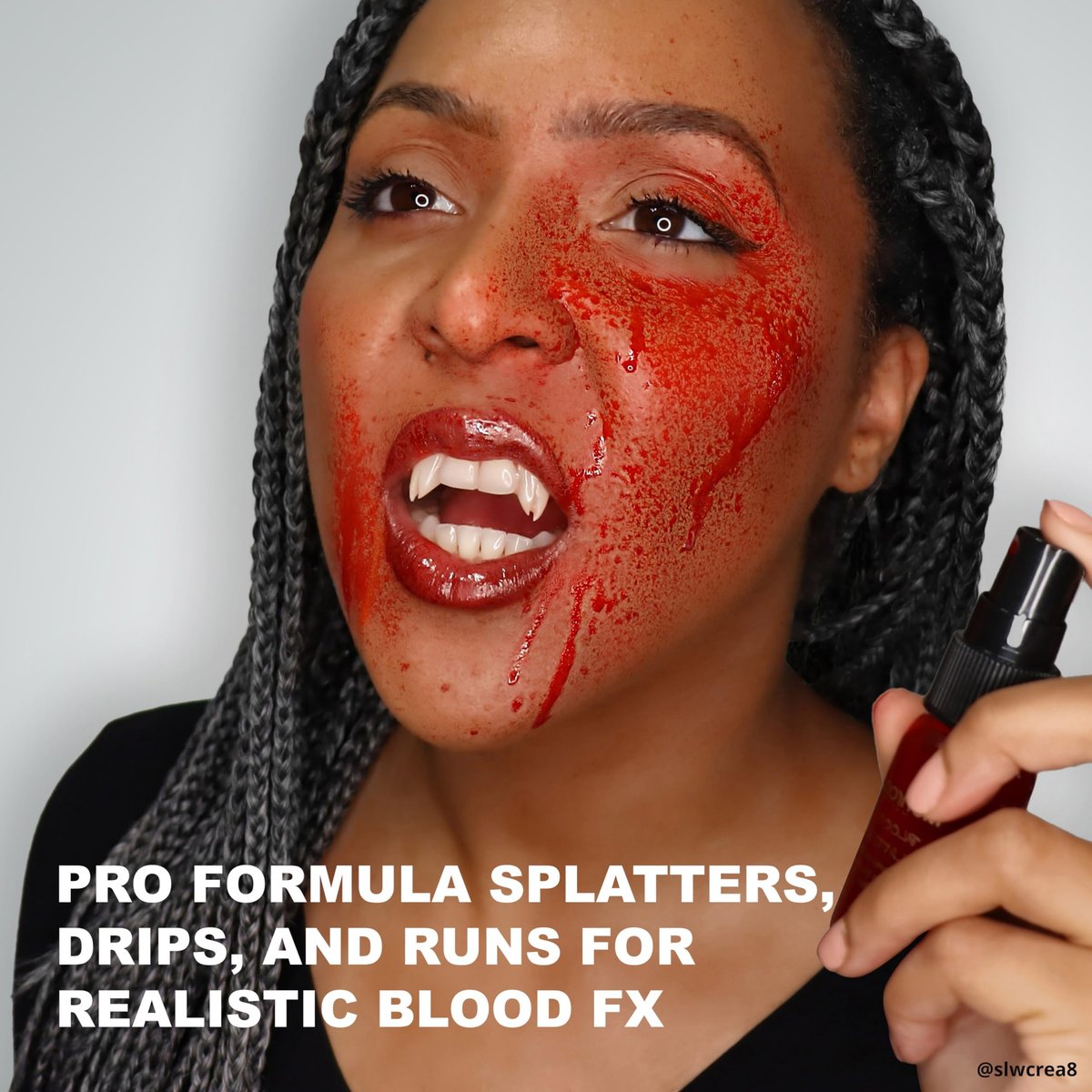 Mehron Makeup Blood Splatter - Professional Fake Spray Blood for Halloween, Costumes & Special FX - 1 fl oz (30 ml) - Bright Arterial Avelisse