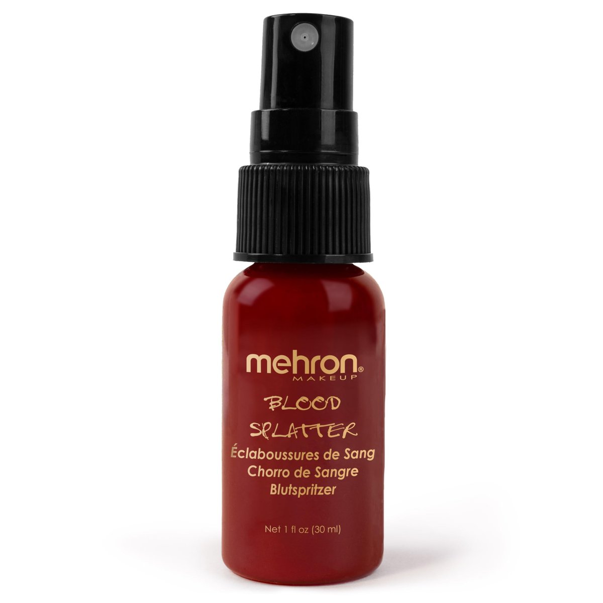 Mehron Makeup Blood Splatter - Professional Fake Spray Blood for Halloween, Costumes & Special FX - 1 fl oz (30 ml) - Bright Arterial Avelisse