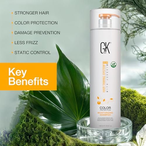 GK HAIR Vegan Color Treated Moisturizing Shampoo for Women – Deep Conditioning Hair Mask with Keratin & Frizz Control, Hydrate Treatment for Dry Damaged Hair – 33.8 oz Avelisse