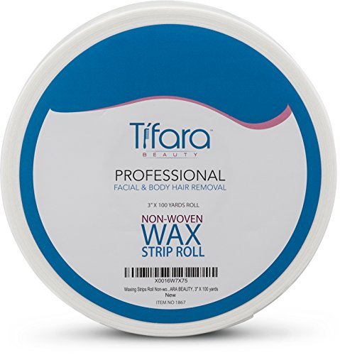 Tifara Beauty Non-Woven Body and Facial Wax Strip Roll - 3" x 100 Yards Avelisse
