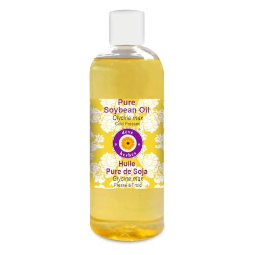 dève herbes Pure Soybean Oil (Glycine max) Cold Pressed - 200ml (6.76 oz) - 100% Natural Carrier Oil for Skin, Hair & Massage - görsel 4