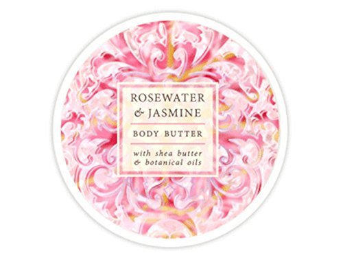 Greenwich Bay 8 oz Botanical Body Butter - Rosewater & Jasmine | Rich Moisturizer for Dry Skin - görsel 1