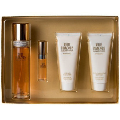 Elizabeth Taylor White Diamonds Gift Set: Eau de Toilette + Body Lotion (3.4 oz / 100 ml Each)