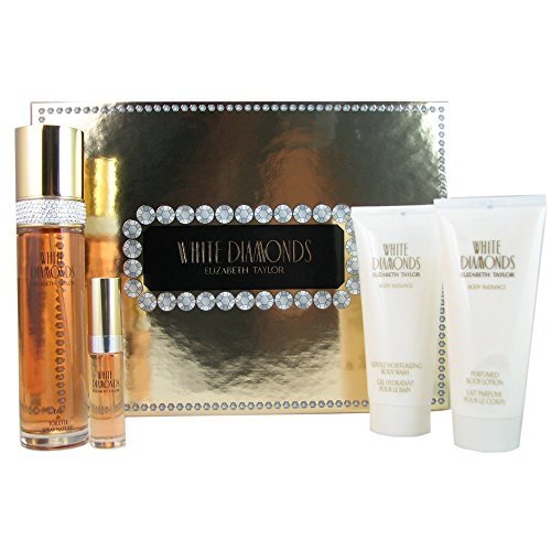 Elizabeth Taylor White Diamonds Gift Set: Eau de Toilette + Body Lotion (3.4 oz / 100 ml Each) - görsel 2