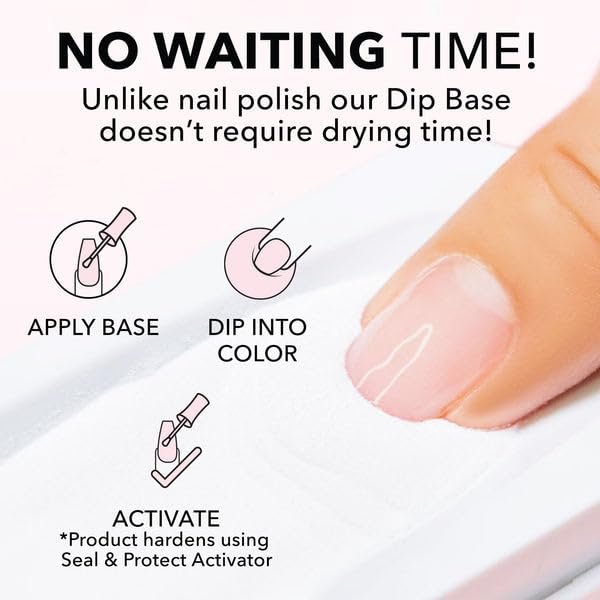 Kiara Sky Professional Nails Dip Liquid Essentials Step 2 Base for Dip Powder Manicure Avelisse