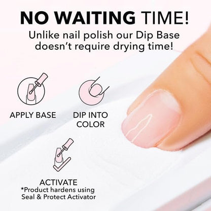 Kiara Sky Professional Nails Dip Liquid Essentials Step 2 Base for Dip Powder Manicure Avelisse