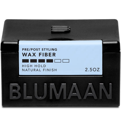 BluMaan Wax Fiber for Men – Adds Volume & Controls Hair All Day Hold – Natural Finish for All Hair Types – Original Styling Meraki