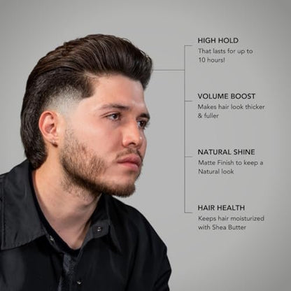 BluMaan Wax Fiber for Men – Adds Volume & Controls Hair All Day Hold – Natural Finish for All Hair Types – Original Styling Meraki