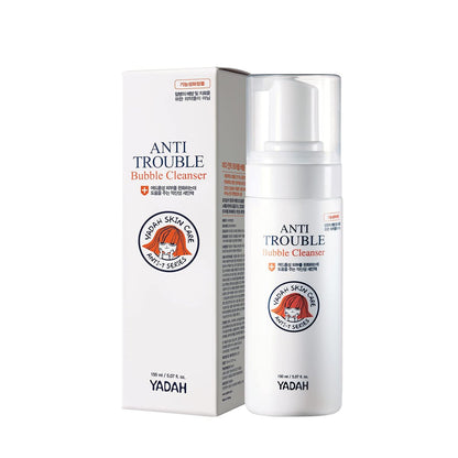 YADAH Anti Trouble Bubble Cleanser 5.07 oz – Salicylic Acid Facial Cleanser for Acne, Vegan & Sensitive Skin